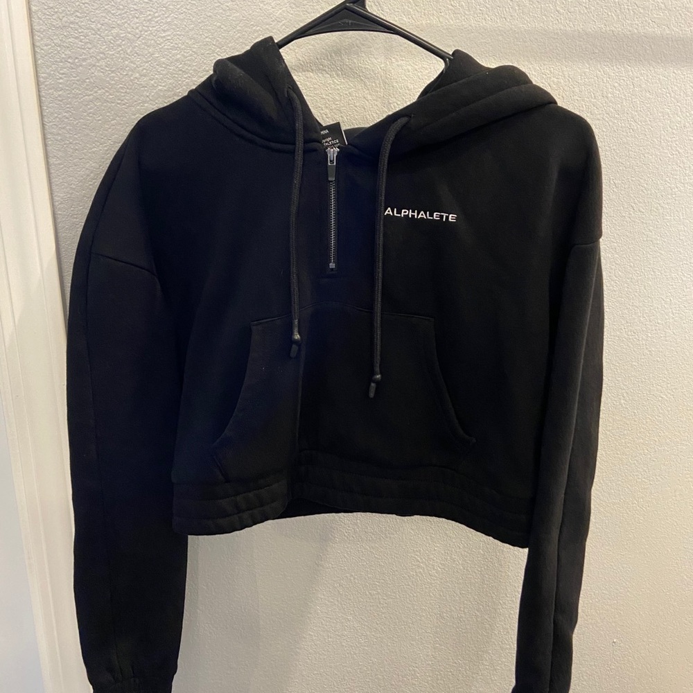 Alphalete Half Zip Crop Hoodie